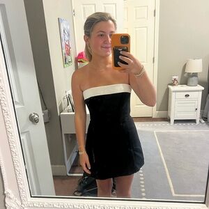 Amanda Uprichard Classic Black Strapless Dress